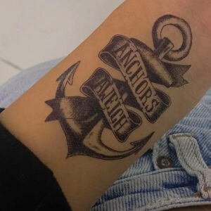 Geçici Çapa Figürlü Mini Dövme Tattoo