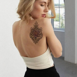 Çiçek Motifli Geçici Dövme Tattoo