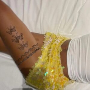 Kurdele Figürlü Su Geçirmez Geçici Dövme Tattoo – Uzun Süre Kalıcı