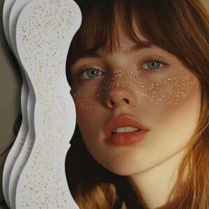Altın Renk Geçici Çil Makyaj Bandı – Simli ve Parıltılı Glitter Tattoo