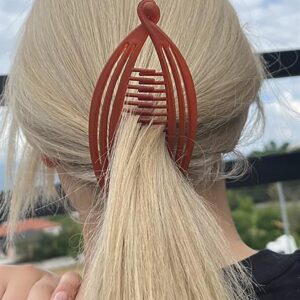 Kiremit Renk Balık Figürlü Muz Toka