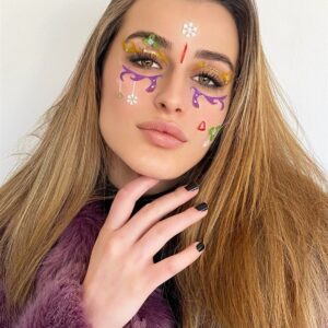 Yapışkanlı Yüz Stickeri Dövme Tattoo