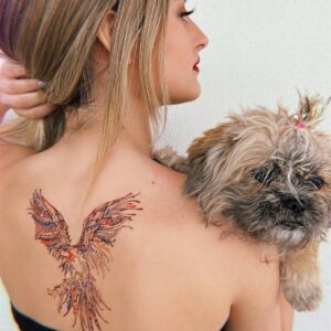 Papağan Figürlü Geçici Tattoo - Suya Dayanıklı