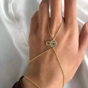 Altın Renk Kilit Figürlü Şahmeran