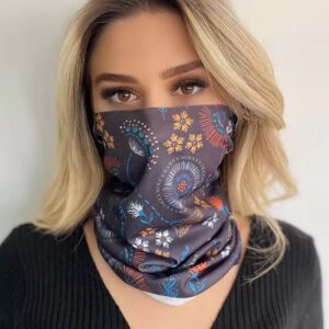 Karışık Renk Çiçek Desenli Buff